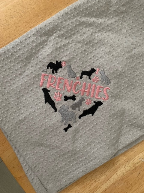 Frenchie Tea Towel
